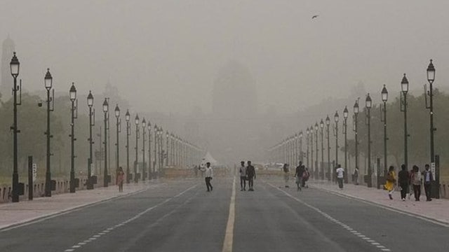 Dust storm forecast in Delhi