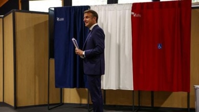 Emmanuel Macron in EU polls.