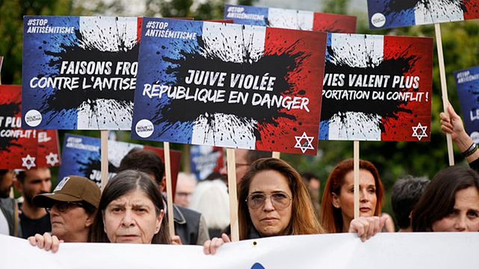 France protests anti Semitism