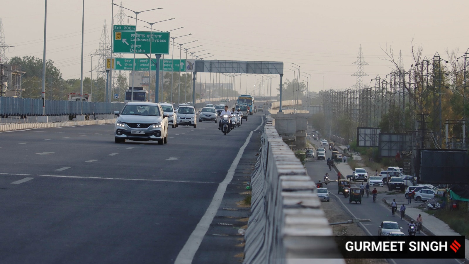 The new elevated highway in Ludhiana
