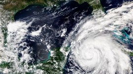 Hurricane Beryl. Caribbean islands hurricane