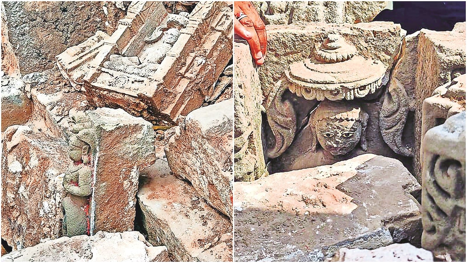 Gujarat jain protests, Gujarat govt orders restoration, Pavagadh Jain idols, Jain Tirthankaras, Pavagadh Hill in Panchmahal, MoS for Home Harsh Sanghavi, indian express news