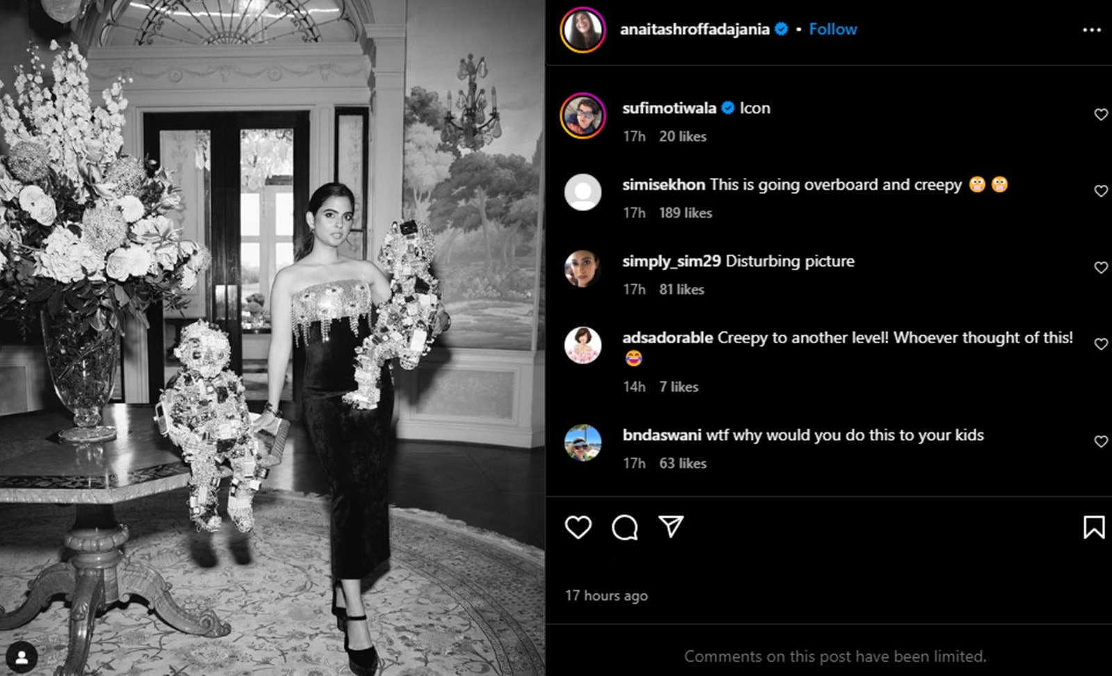 isha twins, schiaparelli robot baby, isha robot twins