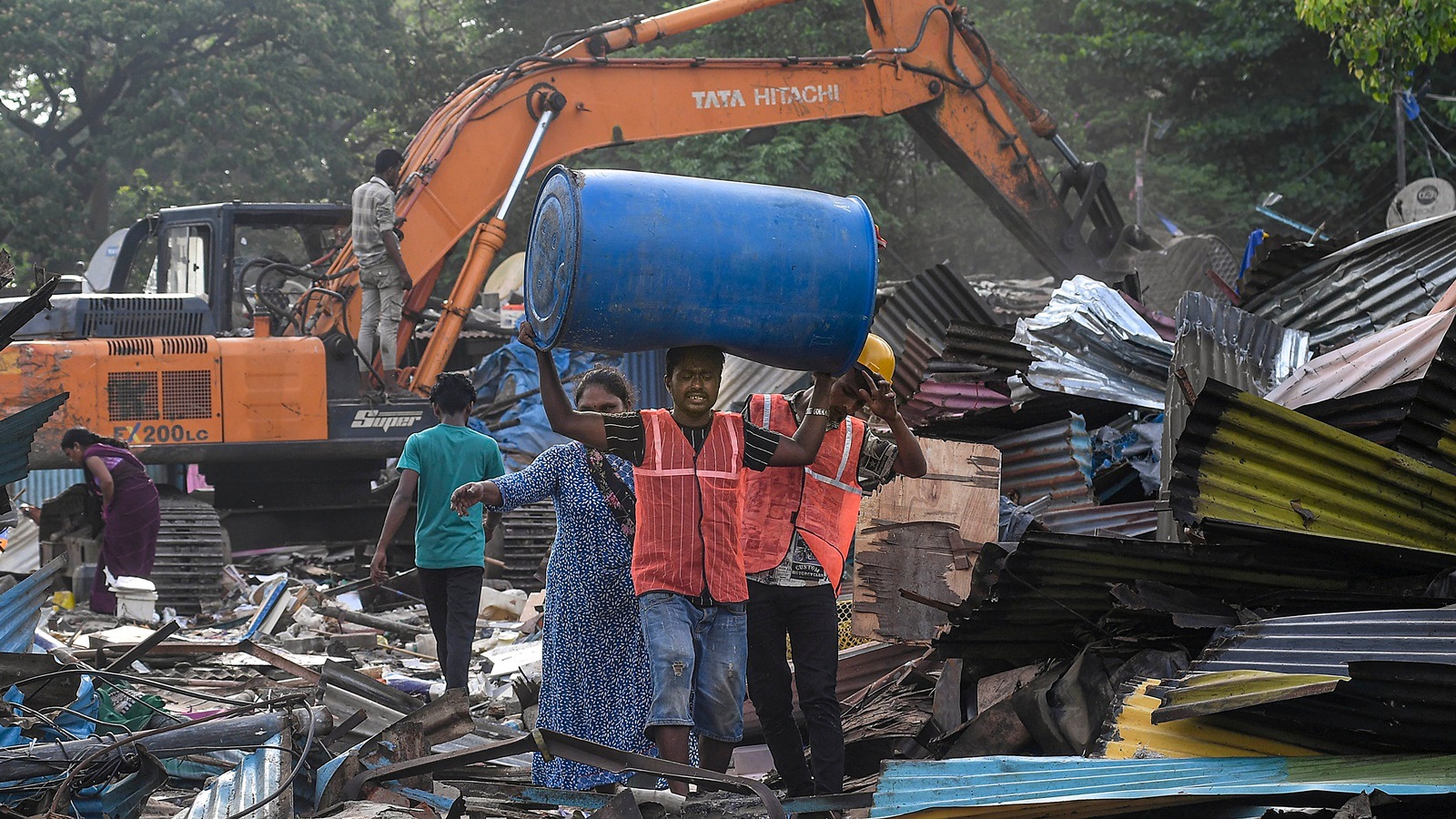 Jai Bhim Nagar slum colony, Powai, demolition, mumbai, indian express