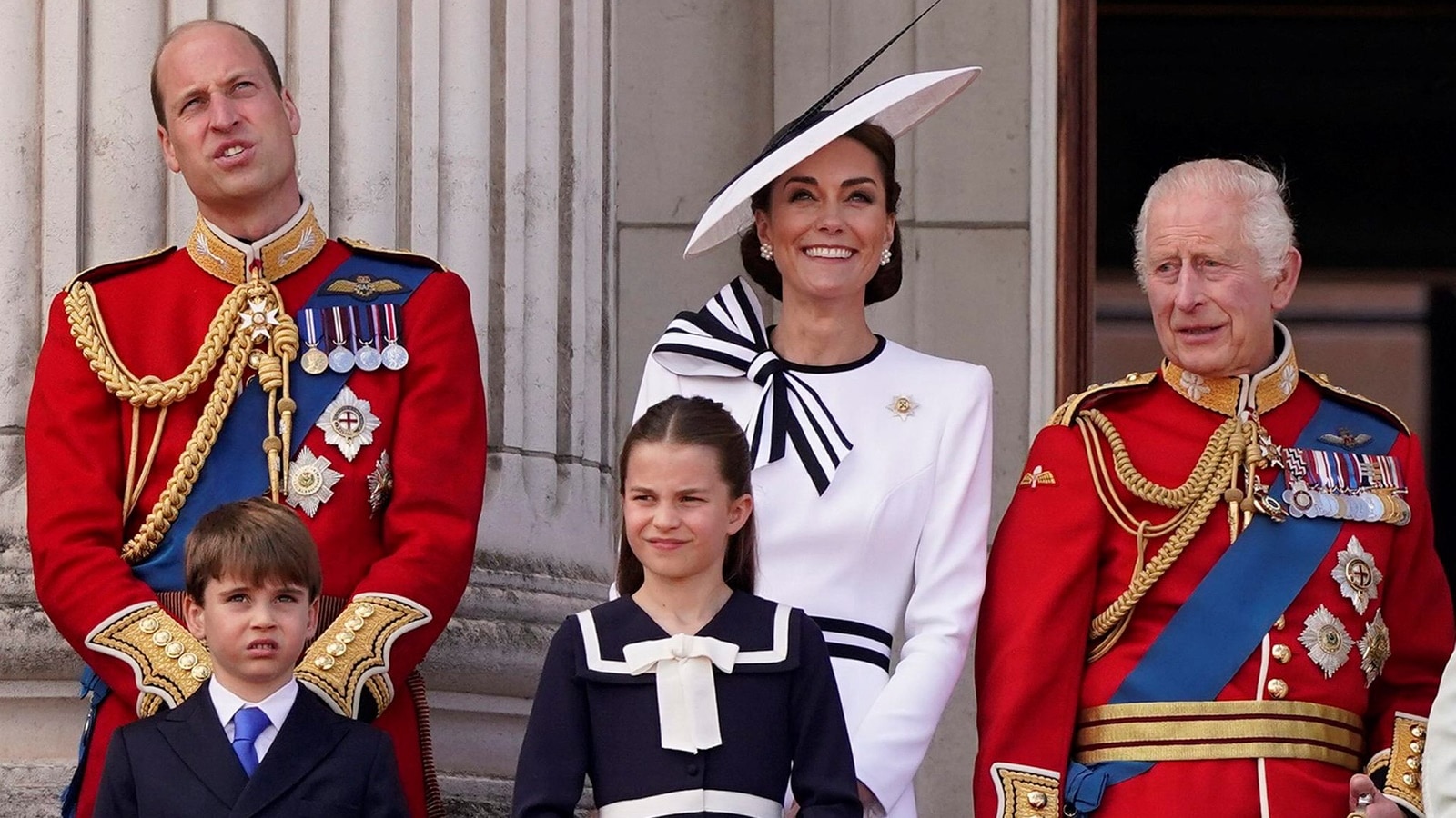 Kate reappears, in white