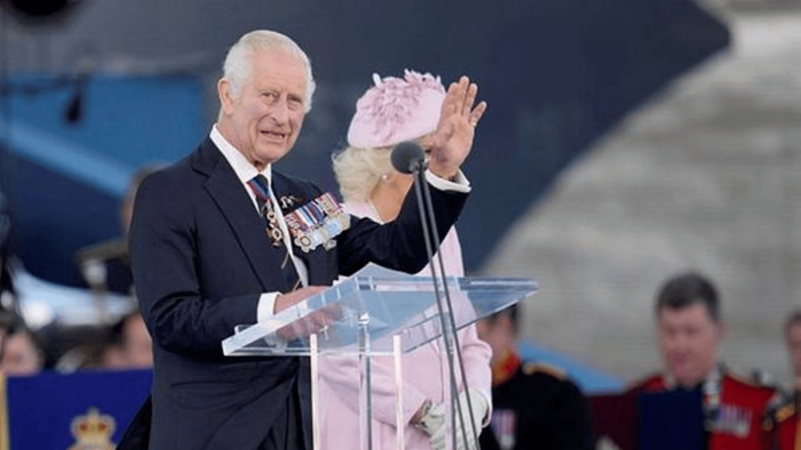 Britain's King Charles attended a D-Day national commemoration event in Portsmouth, Britain. (Credits: Reuters)
