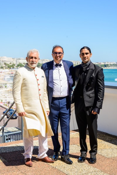 Naseeruddin Shah with Shivendra Singh Dungarpur and Prateik Babbar 