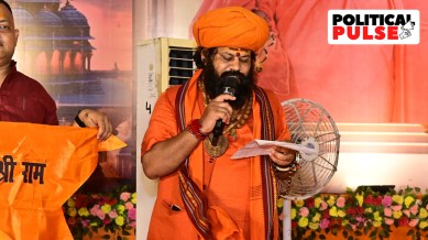 Mahant Raju Das, head priest of the revered Hanuman Garhi temple in Ayodhya. (Photo: Raju Das/ X)