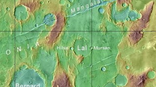 Mars craters Mursan Hilsa
