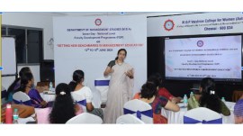 The faculty development programme focussed on focussed on 'Setting New Benchmarks in Management Education'