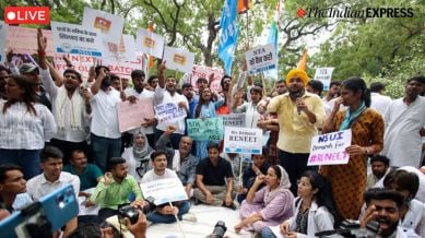 NEET 2024 Live Updates: SP workers protest against alleged rigging in medical exam