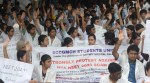 Students in West Bengal protesting over the alleged discrepancies in the NEET 2024 examination. (Express photo)