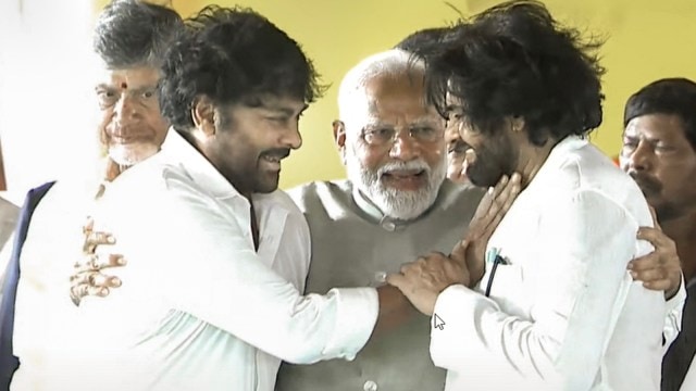 Pawan Kalyan's brother and Telugu megastar Chiranjeevi, Tamil superstar Rajinikanth, TDP MLA and actor Nandamuri Balakrishna, and Chiranjeevi's son Ram Charan were also present to witness Kalyan taking oath.