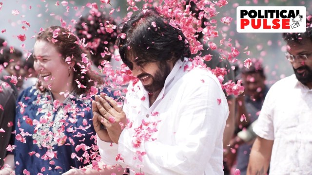 Andhra Pradesh Deputy CM Pawan Kalyan at a victory celebration after the declaration of Assembly election results. (Photo: JanaSena Party/ X)