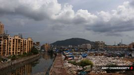 The Brihanmumbai Municipal Corporation (BMC) carries out desilting of minor and major nullahs alongside Mithi river annually and this year, the civic body allocated Rs 249 crore for the same. (Express photo by Amit Chakravarty)