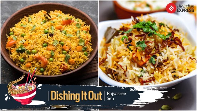 pulao, vegetable biryani