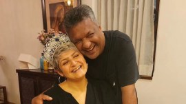 Sanjay Gupta with his wife Anuradha