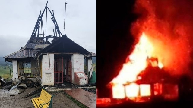 shiv mandir temple fire