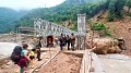 Army builds suspension bridge in 48 hours in rain-hit north Sikkim