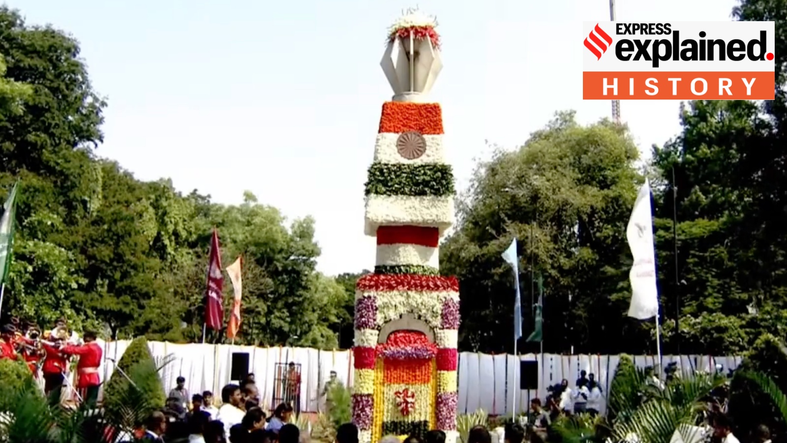 Telangana CM Revanth Reddy paid his tributes at the Telangana Martyrs Memorial at Gun Park in Hyderabad on Sunday (June 2).