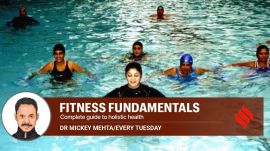 Aquatic exercises lower stress levels, strengthen bones and joints, improve immunity, agility, stamina, boost cardiac health and keep your weight under check. (File Photo) Aquatic exercises lower stress levels, strengthen bones and joints, improve immunity, agility, stamina, boost cardiac health and keep your weight under check. (File Photo)