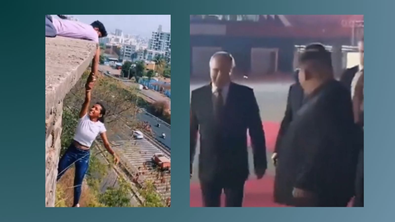 Top 5 viral videos today Pune youngsters pull insane stunt for reel fame Putin and Kim Jong Un s epic banter and more Trending News The Indian Express