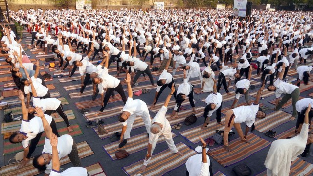 Any type of exercise is beneficial for the body and mind. However, yoga is superior to mere exercise. (Express file photo)