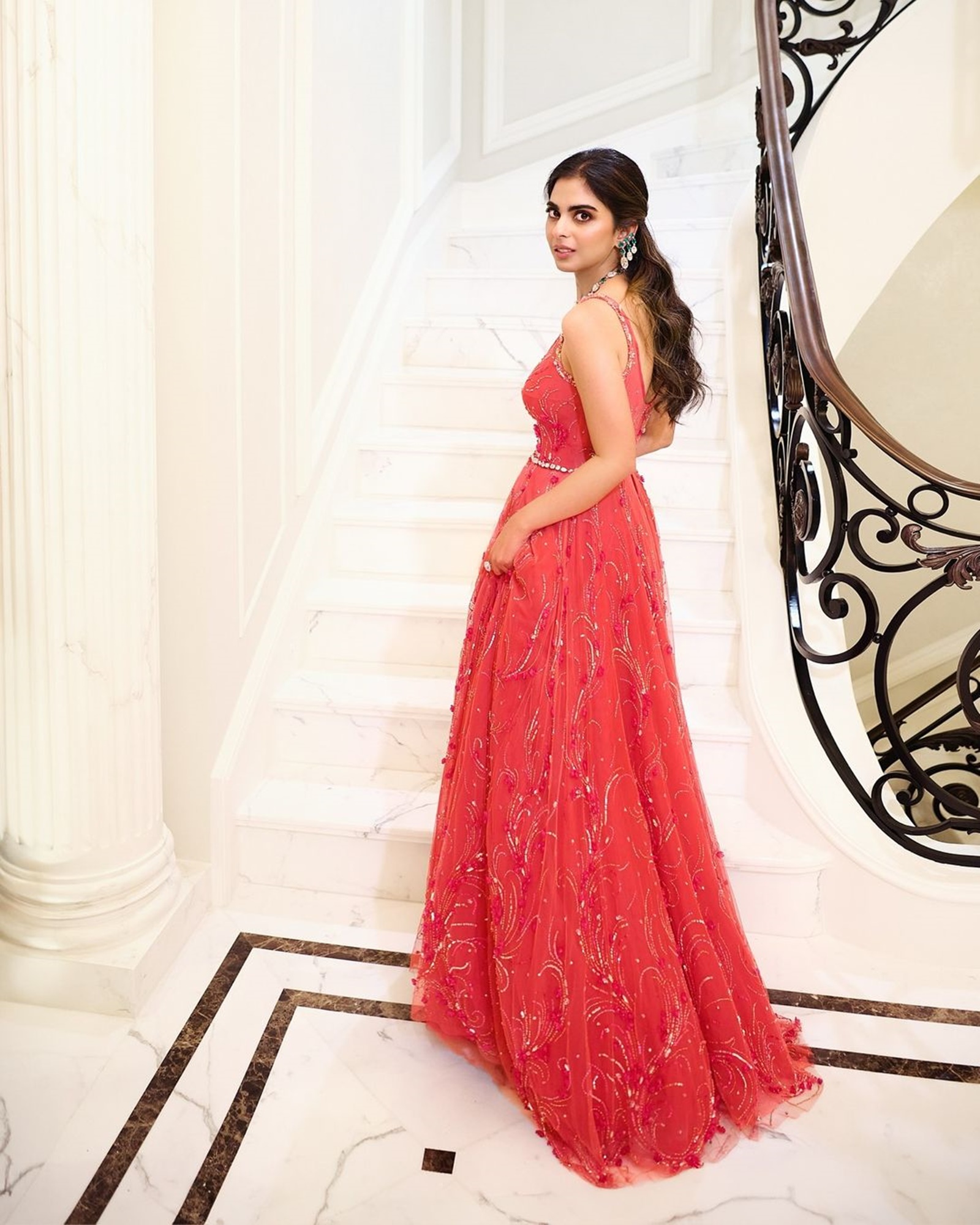 isha ambani engagement dress Isha Ambani's Engagement to Anand Piramal in Lake Como | Vogue India