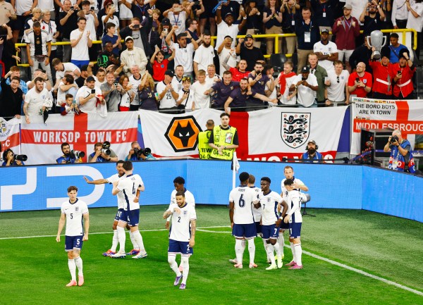 Euro 2024: England semifinal celebrations