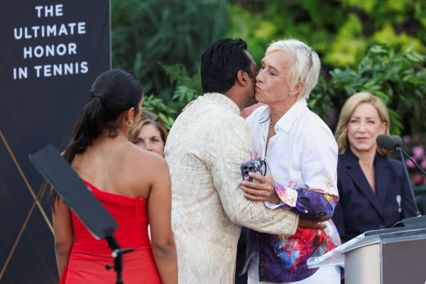 Leander Paes and Martina Navratilova 2024 Hall of Fame