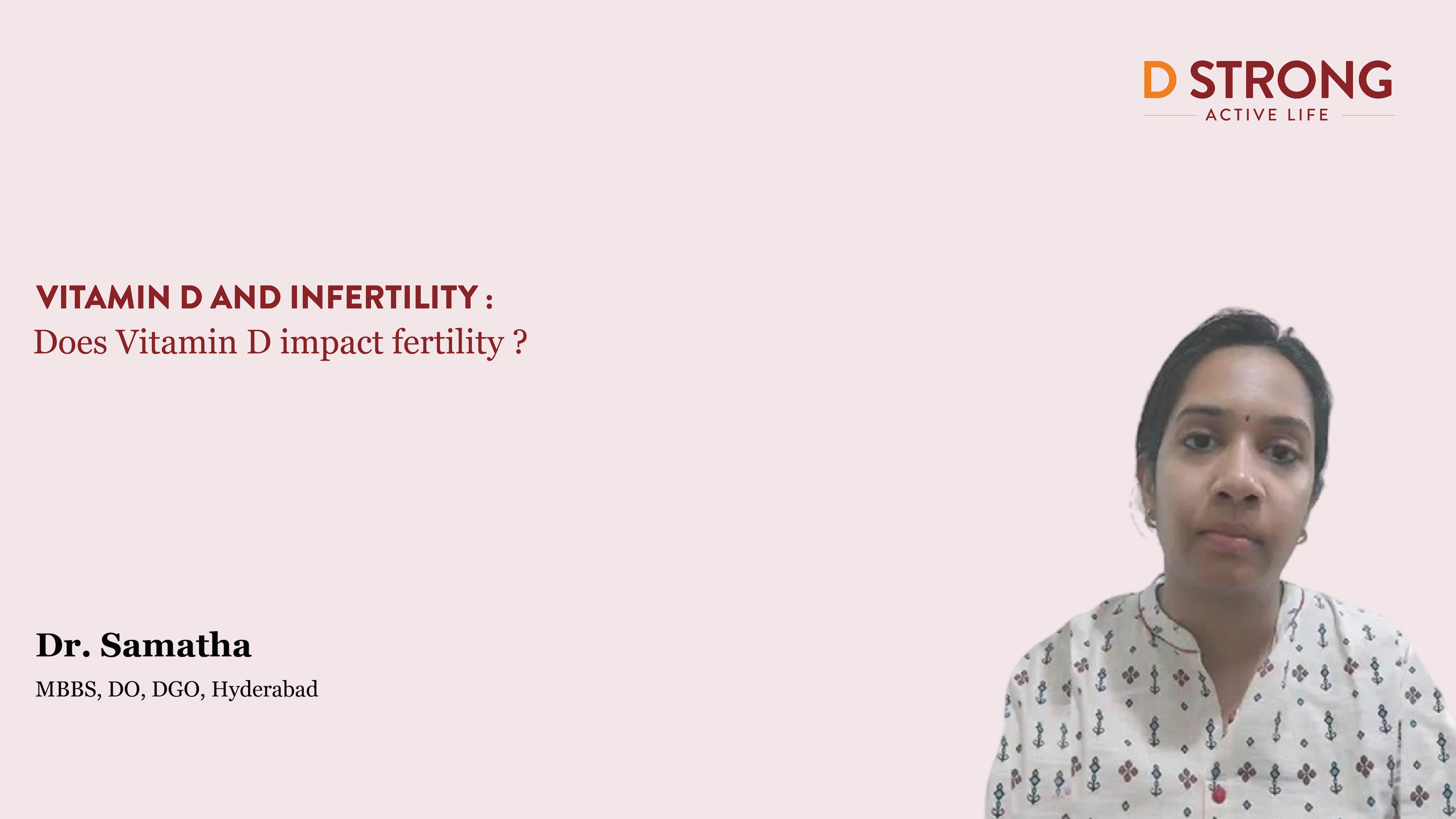 Dr samatha addresses the lack of awareness surrounding vitamin d