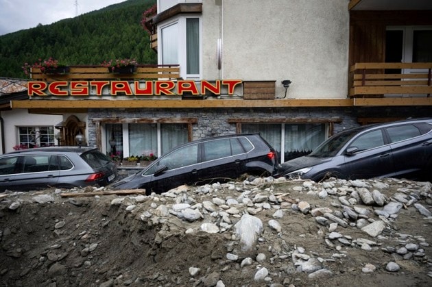 Switzerland Italy storms