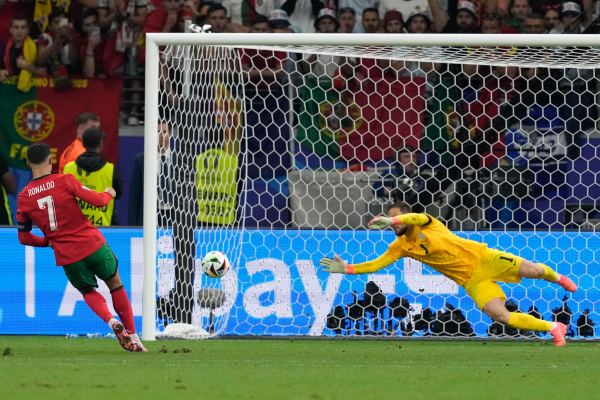 Euro 2024: Ronaldo penalty vs Slovakia