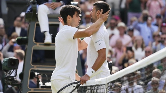 Carlos Alcaraz Novak Djokovic Wimbledon 2024