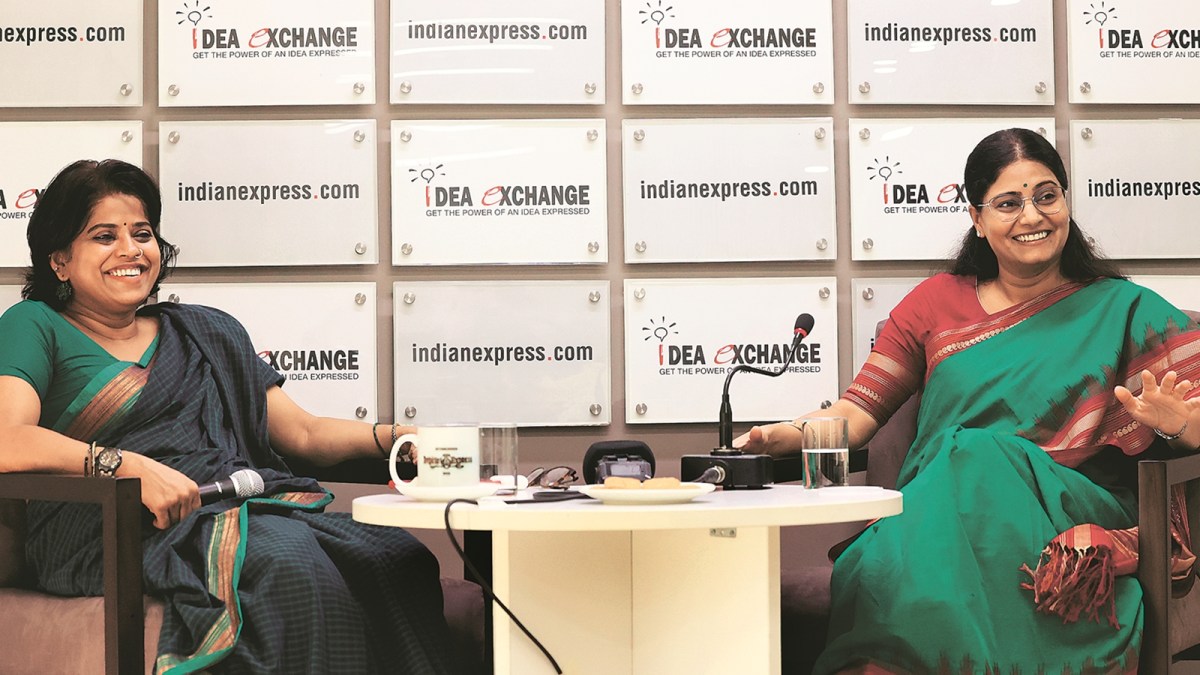 Anupriya Patel, Anupriya Patel at Idea Exchange, Apna Dal chief on reservation, health sector, BJP, Congress, UP LS POLLS takeaways, Constitution, Lok Sabha election results, national democratic alliance, NDA govt, Uttar Pradesh, double engine ki sarkaar, Development under Modi 3.0, Indian express news