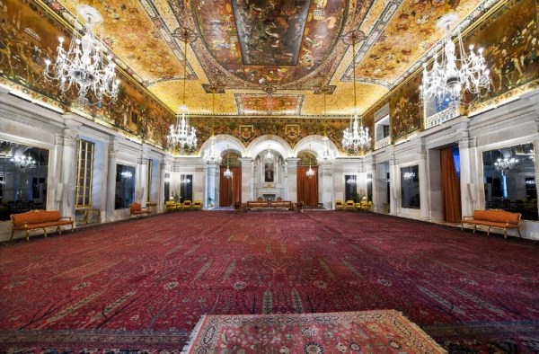 The Ashok Hall of Rashtrapati Bhavan.