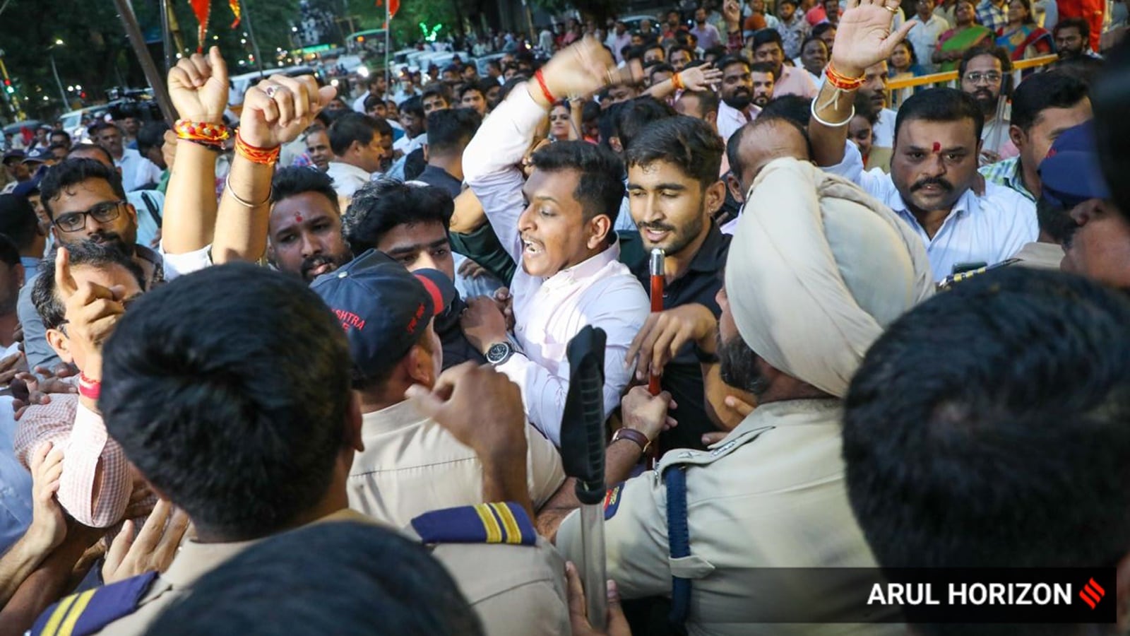 BJP workers protest, pune news, indian express