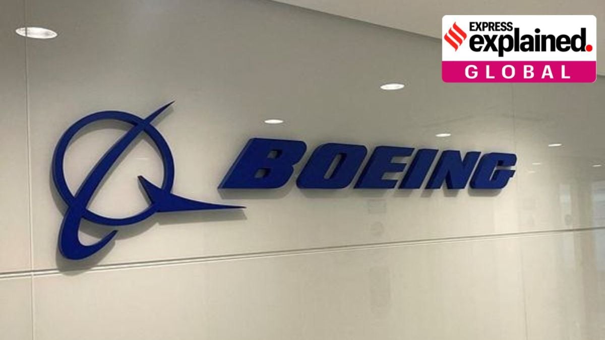 Boeing logo in their office