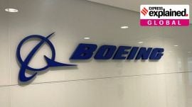 Boeing logo in their office