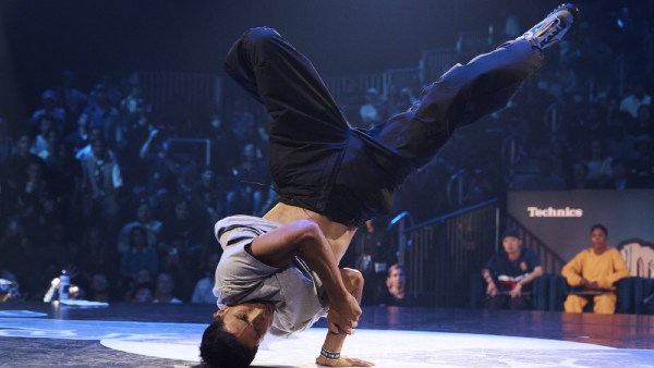 Victor Montalvo, also known as B-Boy Victor, of the United States, competes in the B-boy Red Bull BC One World Final at Hammerstein Ballroom, Saturday, Nov. 12, 2022, in New York