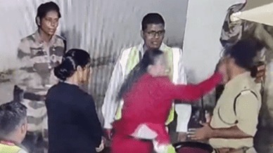 jaipur airport SHO Ral Lal said the ASI called for a female colleague for the security check, but the argument escalated and the SpiceJet employee slapped him.