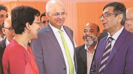 Karkardooma new trial court building, CJI DY Chandrachud, British physicist Stephen Hawking, climate change, Shastri Park, Rohini, Indian express news