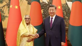 Bangladesh Prime Minister Sheikh Hasina with President Xi Jinping