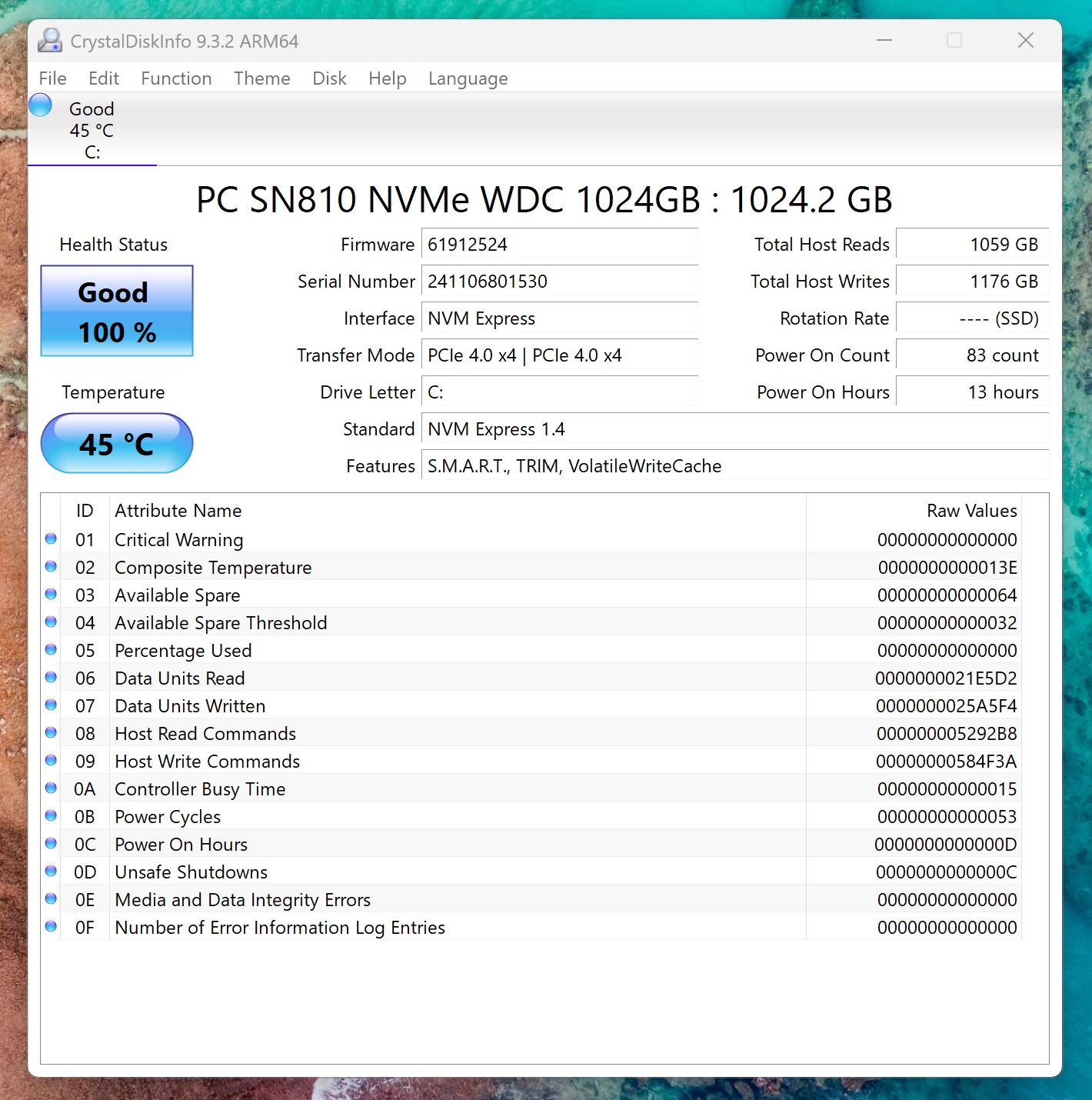 CrystalDiskInfo can help you check the health of your SSD.