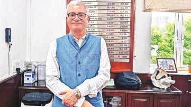 DFS Secretary Vivek Joshi, express interview, DFS Secretary on Private banks, corporate sector, loan disbursements, Public Sector Banks, Current Accounts, Saving Accounts, CASA ratio, commercial banks, Indian express news