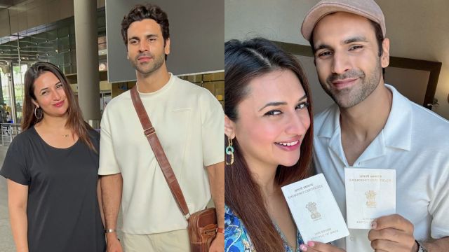 Divyanka Tripathi and Vivek Dahiya return to Mumbai after getting robbed in Europe