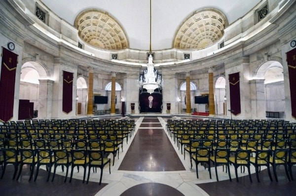 The Durbar Hall of Rashtrapati Bhavan.