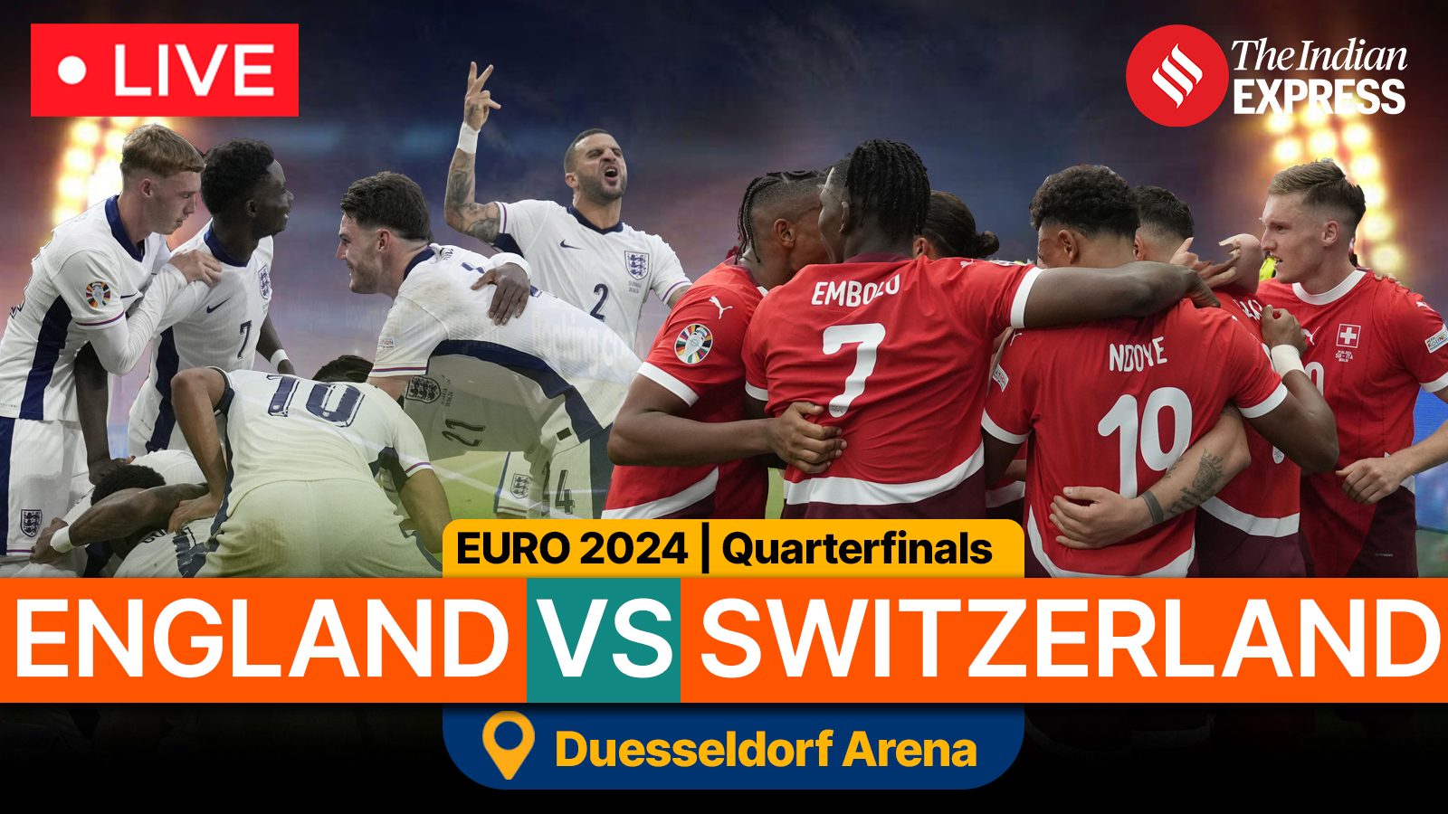 England vs Switzerland, Euro 2024 Live Score 00 after 70 minutes