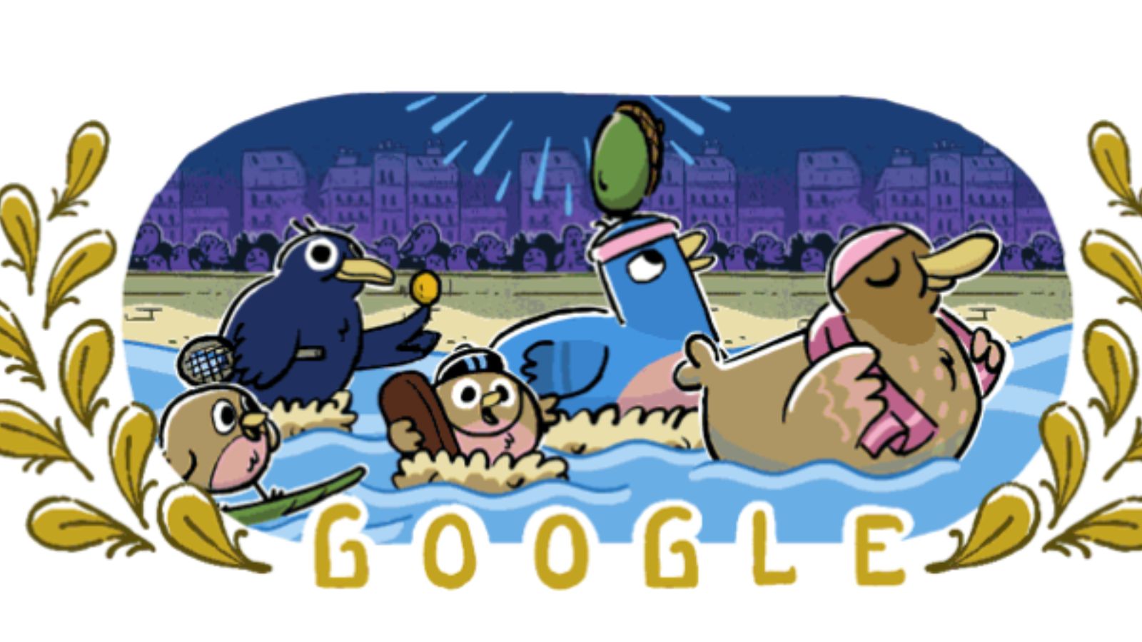 Google Doodle Olympics 2024 Game Ginny Justinn