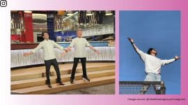 Vikash Khanna and Gordon Ramsay recreate SRK pose (Image source: @vikashkhannagroup/Instagram)